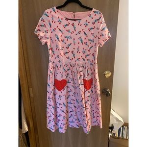 Lindybop Lipstick print dress
